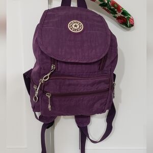 Aotian Backpack Womens OS Purple Lightweight Nylon Daypack